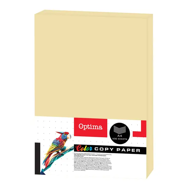 242664-EC Papir fotok.OPTIMA A4 pastel YELLOW 80gr. 500/1 PC101 P5