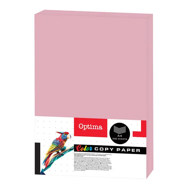 242665-EC Papir fotok.OPTIMA A4 pastel PINK 80gr. 500/1 PC102 P5
