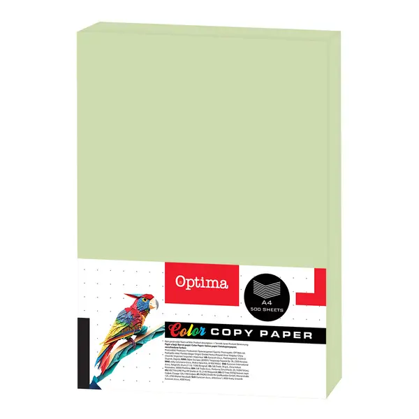 242667-EC Papir fotok.OPTIMA A4 pastel GREEN 80gr. 500/1 PC103 P5
