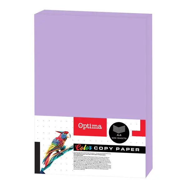 242668-EC Papir fotok.OPTIMA A4 pastel LAVANDER 80gr. 500/1 PC107 P5