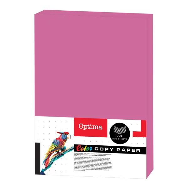 242676-EC Papir fotok.OPTIMA A4 intenziv FUCHSIA 80gr. 500/1 DC207 P5