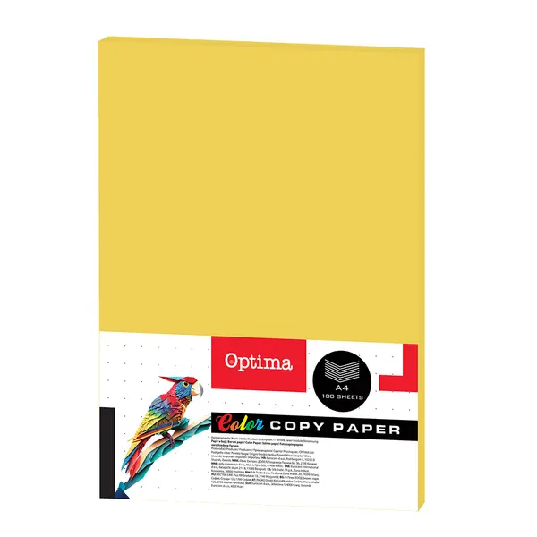 242687-EC Papir fotok. OPTIMA A4 intenziv LEMON 80gr. 100/1 DC201 P22