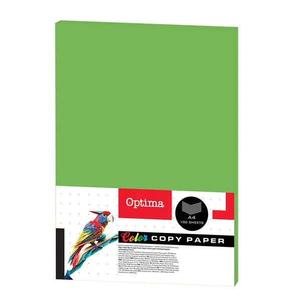 242692-EC Papir fotok. OPTIMA A4 intenziv PARROT 80gr. 100/1 DC206 P22