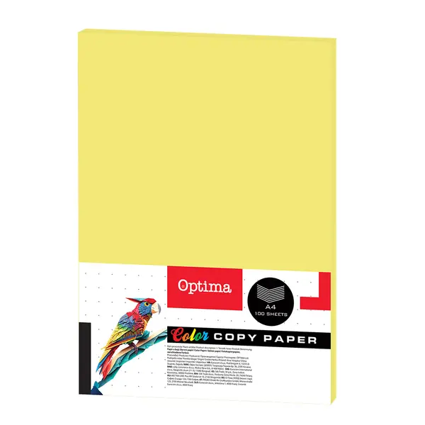 242695-EC Papir fotok. OPTIMA A4 fluo YELLOW 75gr. 100/1 FC302 P22