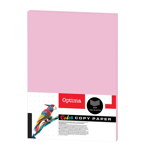 242696-EC Papir fotok. OPTIMA A4 fluo PINK 75gr. 100/1 FC303 P22