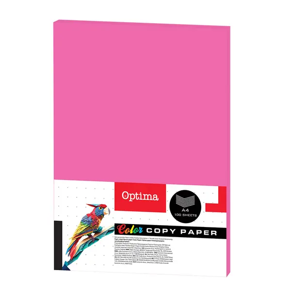 242697-EC Papir fotok. OPTIMA A4 fluo FUCHSIA 75gr. 100/1 FC304 P22