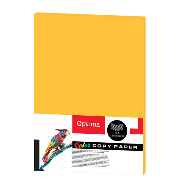242698-EC Papir fotok. OPTIMA A4 fluo ORANGE 75gr. 100/1 FC305 P22