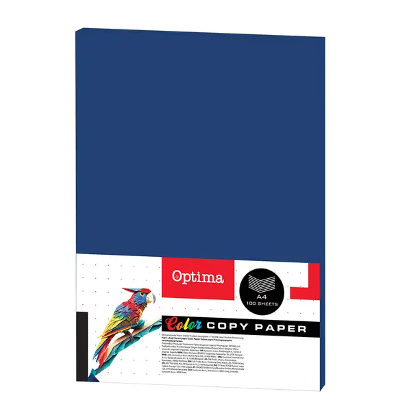 242700-EC Papir fotok. OPTIMA A4 intenziv DEEP BLUE 80gr. 100/1 UC401 P22