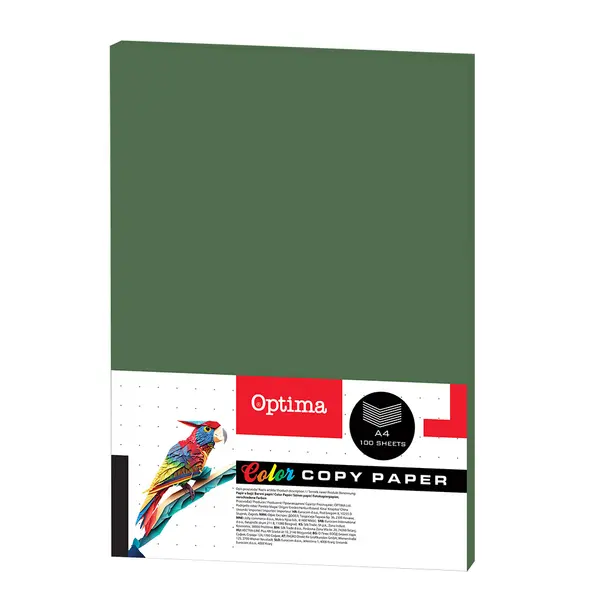 242701-EC Papir fotok. OPTIMA A4 intenziv DEEP GREEN 80gr. 100/1 UC402 P22