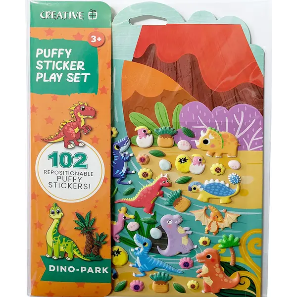 242711-EC Set za igranje puffy naljepnice 2D DINO PARK P50