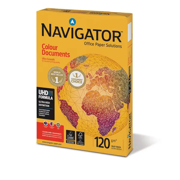 242990-EC Papir fotok. NAVIGATOR A4 Colour Documents 120gr. FSC 250/1 P8/384