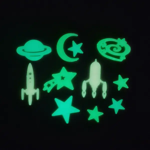 243091-EC Zidna naljepnica, svjetli u mraku SPACE ADVENTURE P8/80 NETTO