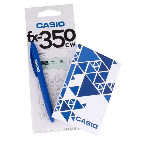 243113-EC Kalkulator CASIO FX-350 CW Classwiz GRATIS blok+olovka kem. bls P36