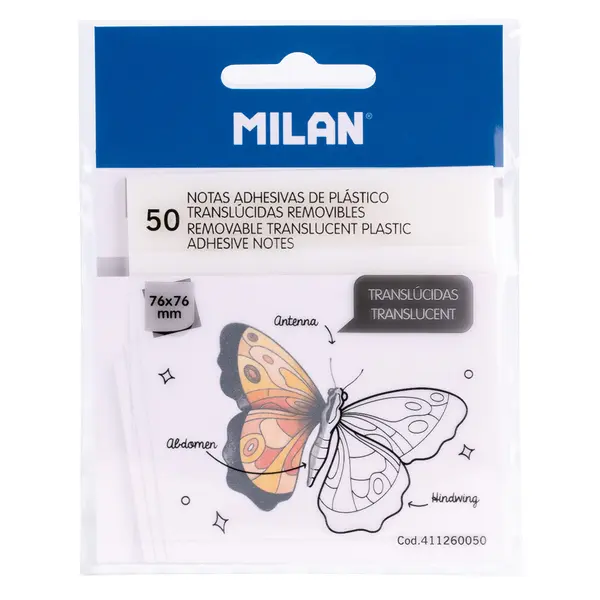 243148-EC Blok samoljepivi MILAN 76x76 50L prozirni P18/216