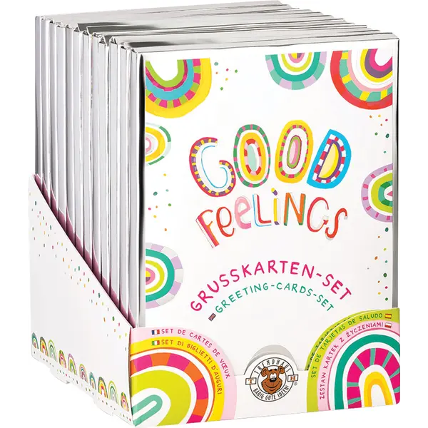 243516-EC Čestitke s kuvertom GOOD FEELINGS set 8 kom P12/48 NETTO