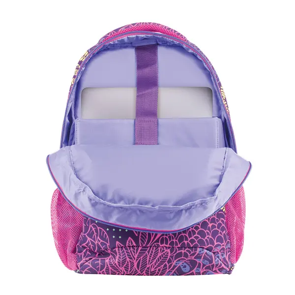244640-EC Ruksak MILAN Fireflies 2 zipa 21lit 624601FI P5 lila