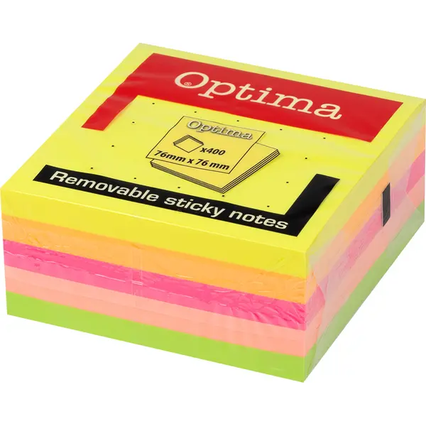 244759-EC Blok samolj.kocka 76x76 neon 5 boja OPTIMA 400L P12/72