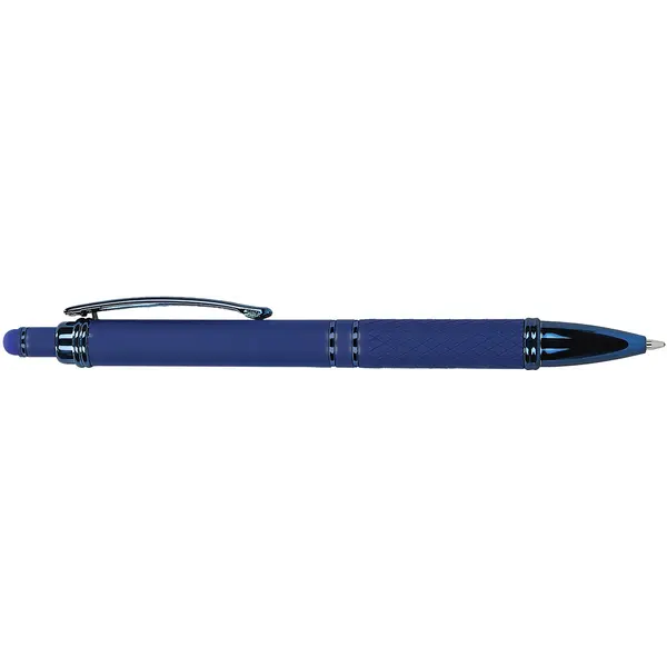 244780-EC Ol.kem.Praga Rubber metalna, touch screen vrh, saten navy plava P50/500