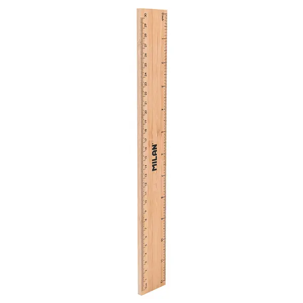 245306-EC Ravnalo 30cm MILAN drveno-bambus blister P24/144