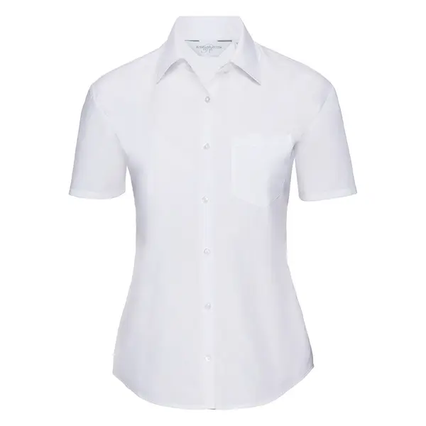 245411-EC Košulja Russel 935F Poplin ženska KR bijela XS