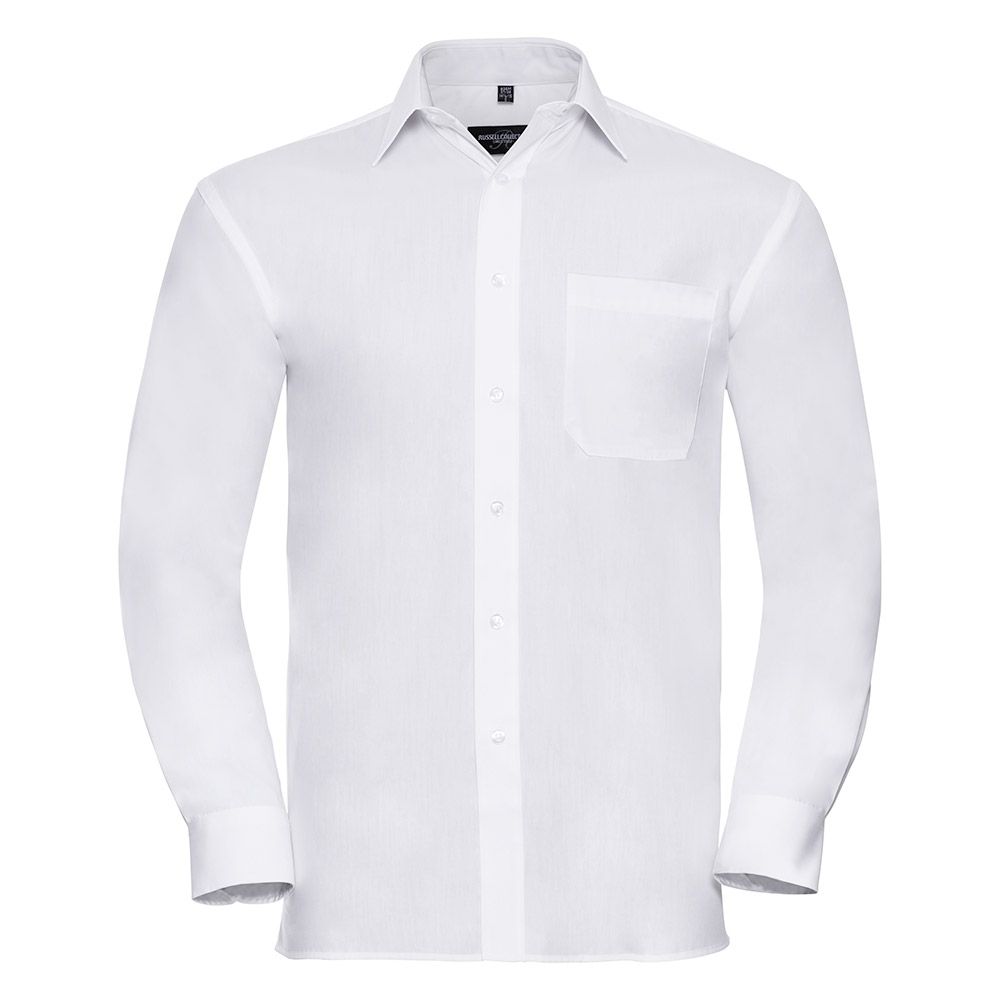 245424-EC Košulja Russel 936M Poplin muška dugi rukav bijela 4XL