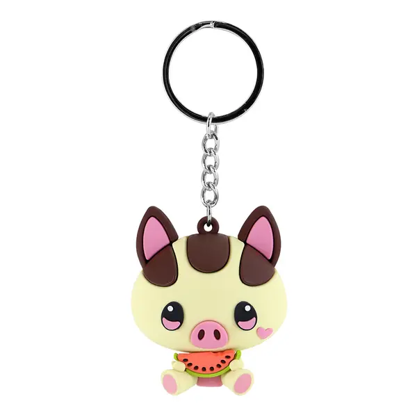 245765-EC Privjesak Bangoberry Piggy Pig s trakom, 3D silikonski P6