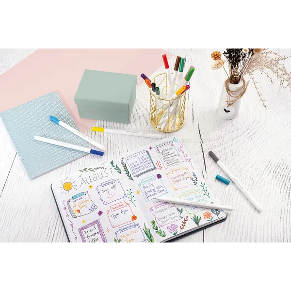 246296-EC Flomaster fineliner EBERHARD FABER GenTrend 0,4 set 8 boja P6/120