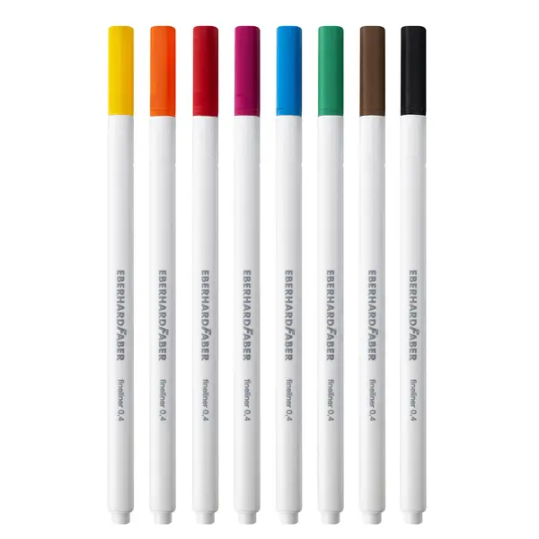 246296-EC Flomaster fineliner EBERHARD FABER GenTrend 0,4 set 8 boja P6/120