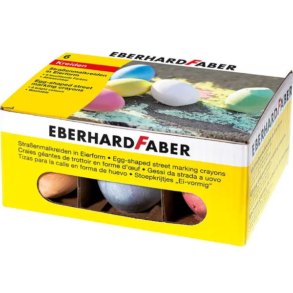 246298-EC Kreda za vanjsko crtanje 6/1 EBERHARD FABER oblik jaja P12/24
