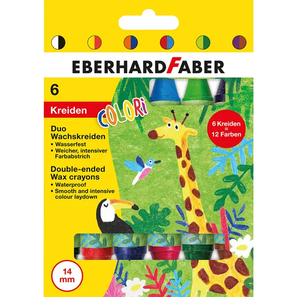246299-EC Boje voštane 6/1 dvostrane EBERHARD FABER Colori P6/48