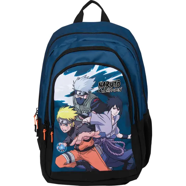 245645-EC Ruksak NARUTO Shippuden plavi 3 zipa 32x44x20 cm P6