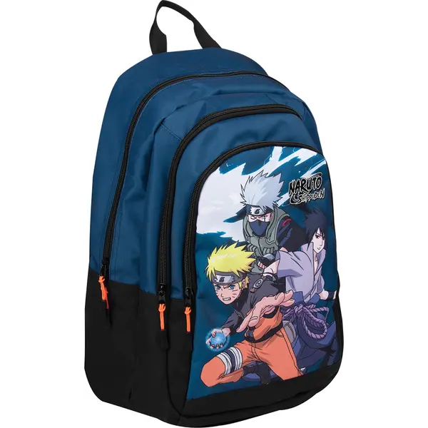 245645-EC Ruksak NARUTO Shippuden plavi 3 zipa 32x44x20 cm P6