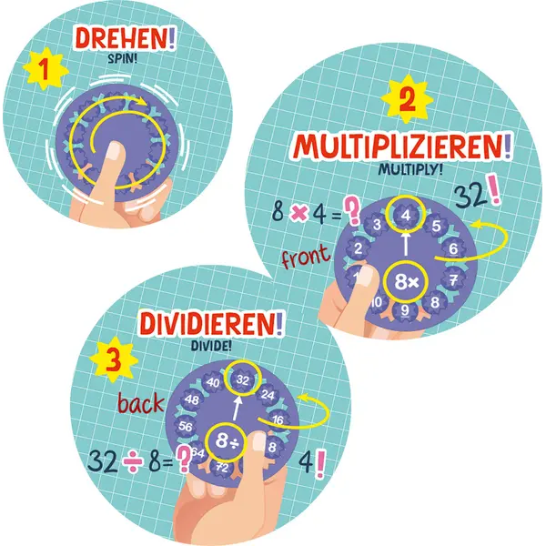 246426-EC ABC Aritmetički pomagač za množenje i dijeljenje, set 9 kom P8/48