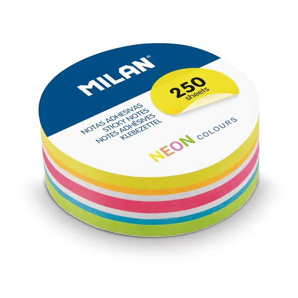 246494-EC Blok samolj. krug fi67mm Neon 6 boja 250L MILAN P18/108