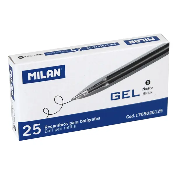 221768-EC Uložak za Gel pen MILAN crni 0,7 P25 NETTO