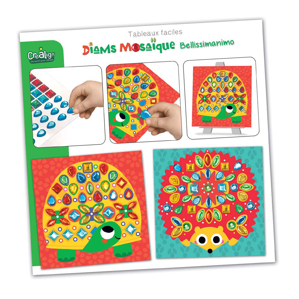 244512-EC Kreativni set dijamantni mozaik CREALIGN Predivne životinje P5