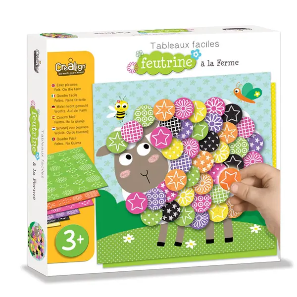 244517-EC Kreativni set filc za slike CREALIGN Životinje na farmi P5