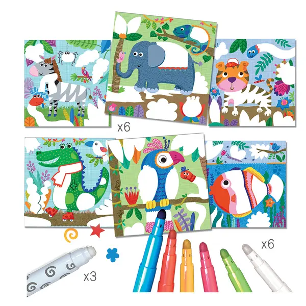 244518-EC Kreativni set čarobne boje CREALIGN Životinje džungle P5