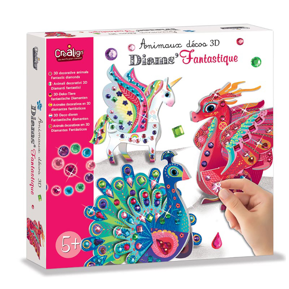 244523-EC Kreativni set 3D dekorativne životinje CREALIGN Fantastični dijamanti P5