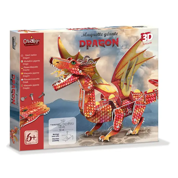 244578-EC Kreativni set 3D maketa CREALIGN Zmaj P5