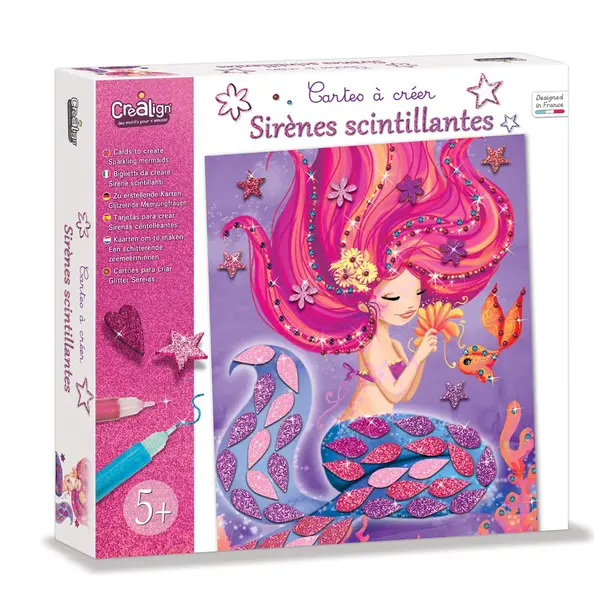 244581-EC Kreativni set slika sa gliterima CREALIGN Sirene P5