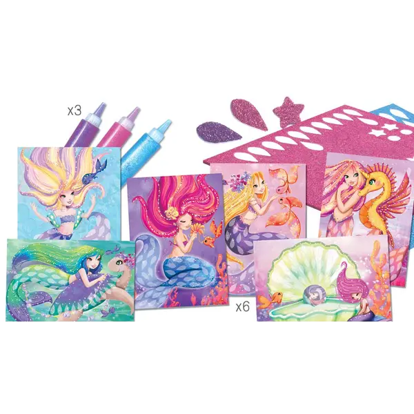 244581-EC Kreativni set slika sa gliterima CREALIGN Sirene P5