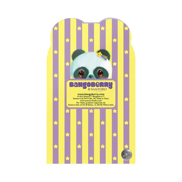 245796-EC Notes za bilješke Bangoberry Pally Panda & Piggy Pig 150 str. 7.4x12.3 sort P16