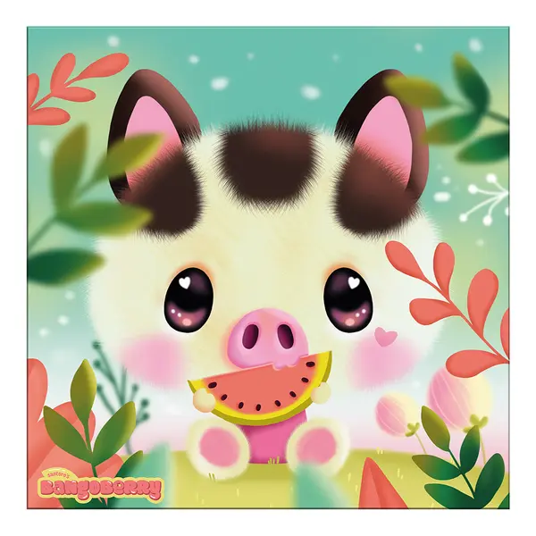 246101-EC Igra društvena puzzle 48kom Bangoberry Piggy Pig P3