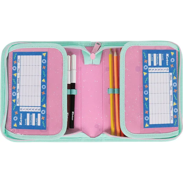 245098-EC Pernica jednostruka 2 preklopa BIG Karbon A GIRL’S WORLD sa priborom P40
