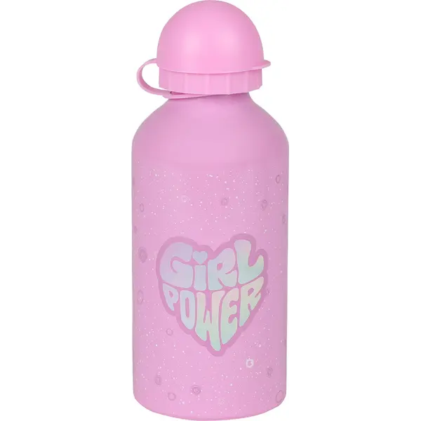 245599-EC Boca za vodu aluminijska Karbon A GIRL’S WORLD 500 ml P24
