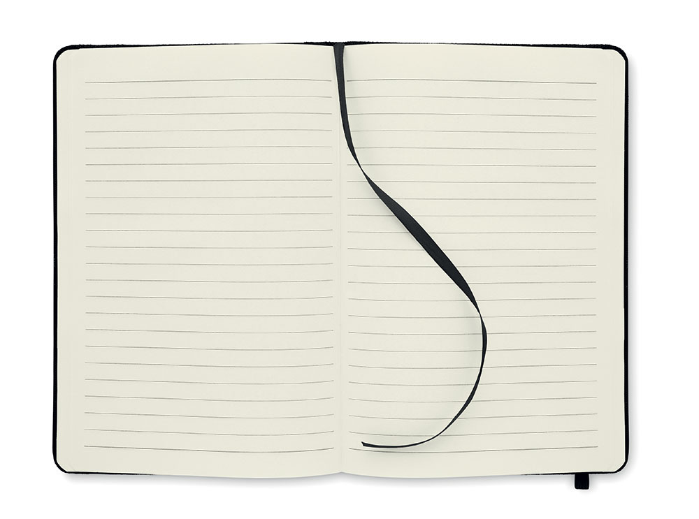 242251-EC Notes NOTE RPET A5 600D crni 80 listova s crtama 21x14x1,3 cm