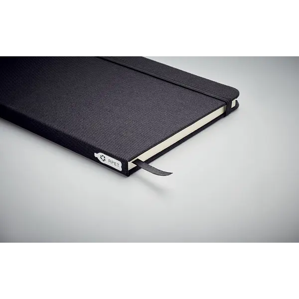 242251-EC Notes NOTE RPET A5 600D crni 80 listova s crtama 21x14x1,3 cm