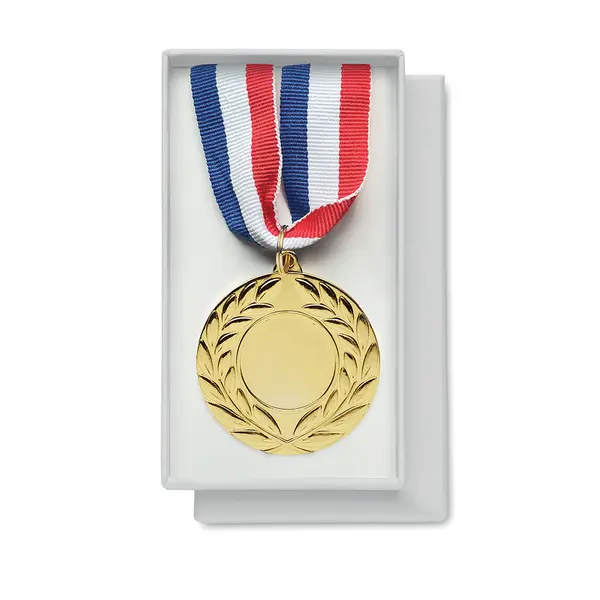 245020-EC Medalja Winner zlatna s trobojnom crveno bijelo plavom trakicom