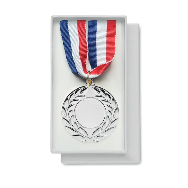 245022-EC Medalja Winner srebrna s trobojnom crveno bijelo plavom trakicom